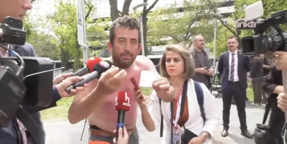 Açlık grevindaki Doruk Madencilik işçilerine yürüyüşte polis müdahalesi