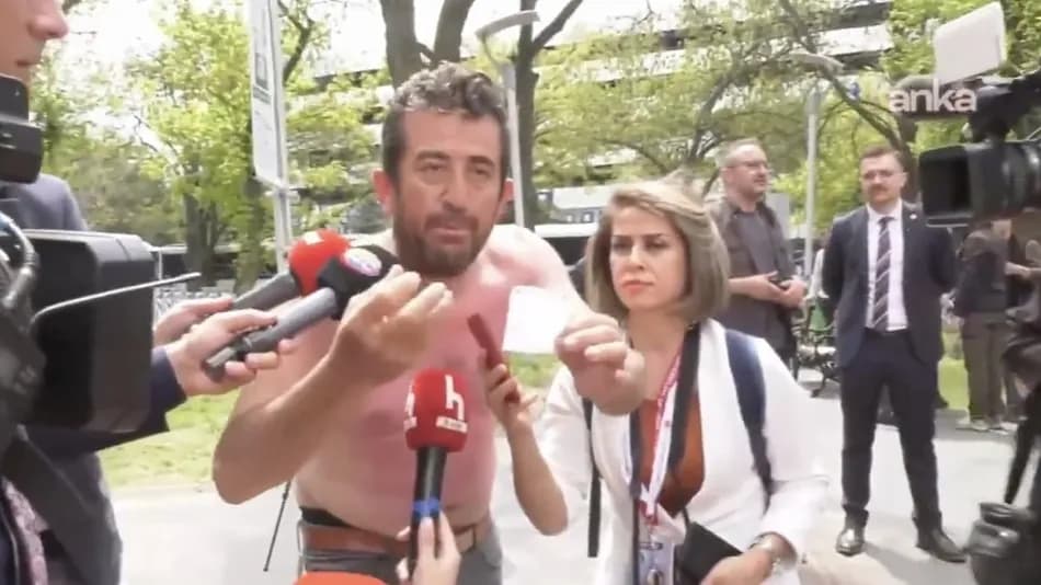 Açlık grevindaki Doruk Madencilik işçilerine yürüyüşte polis müdahalesi