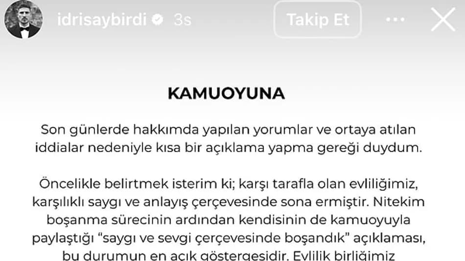 İdris Aybirdi’den Seray Kaya İddialarına Yanıt