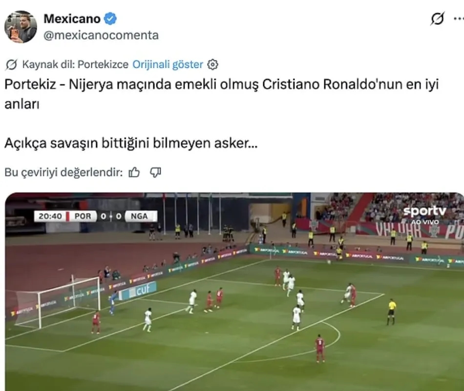Cristiano Ronaldo’nun Portekiz Performansı Gündem Oldu