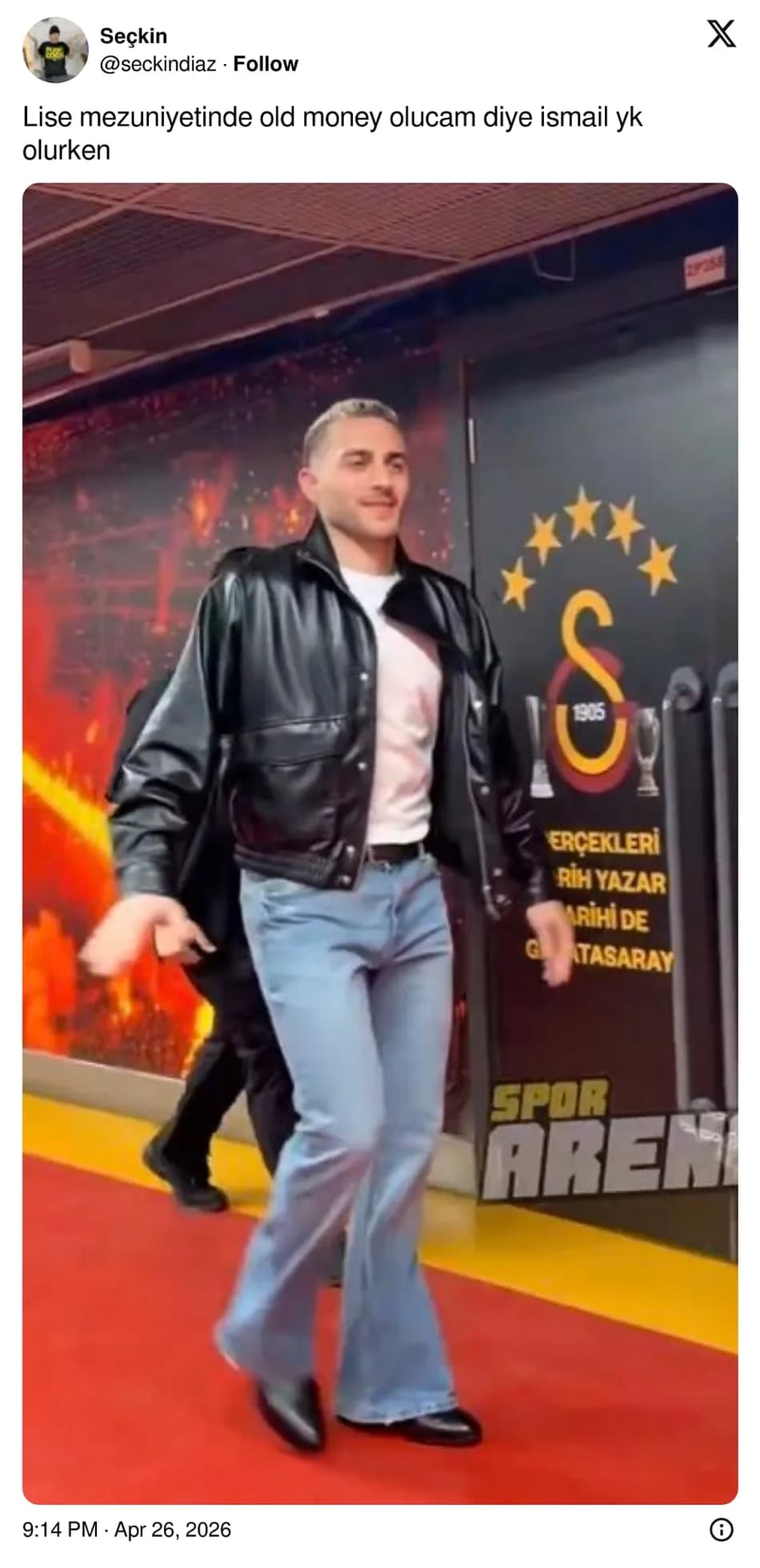 Barış Alper Yılmaz’ın Derbi Sonrası Kombini Dikkat Çekti