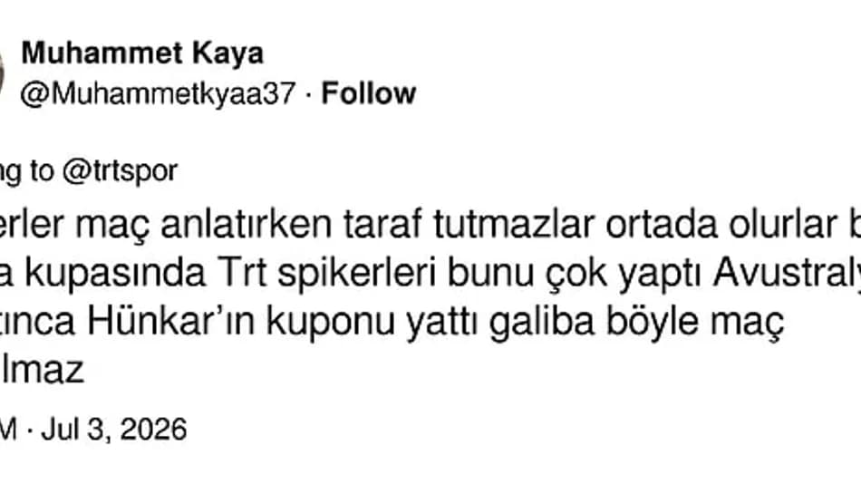 TRT spikerlerinin Dünya Kupası anlatımı eleştiriliyor