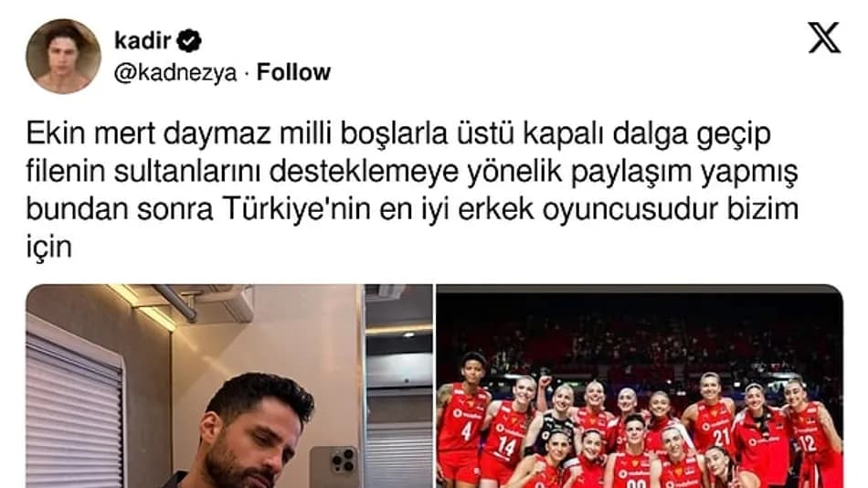 Ekin Mert Daymaz’dan Filenin Sultanları’na destek