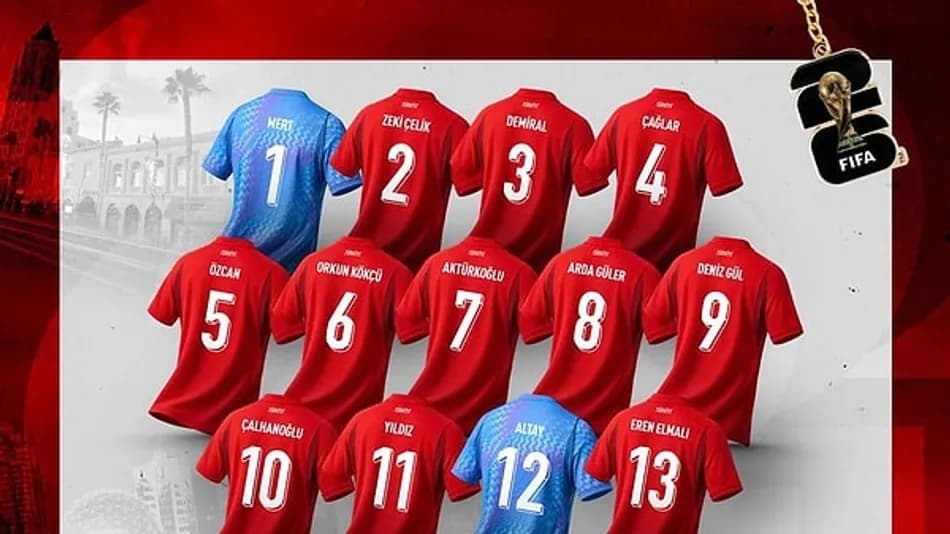 A Milli Takım’ın 2026 Dünya Kupası forma numaraları açıklandı