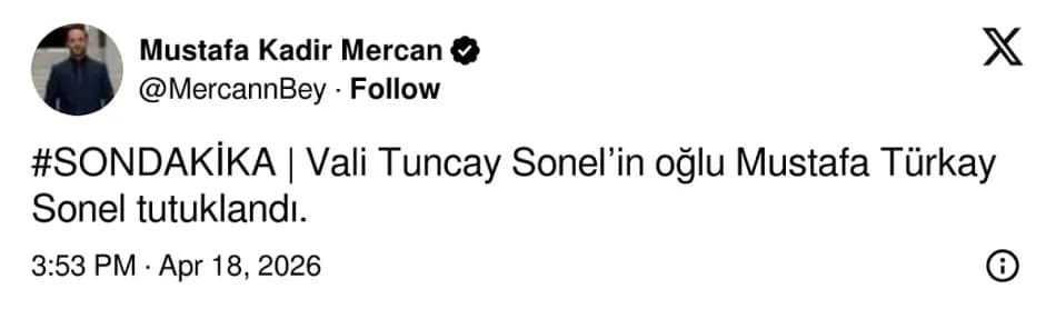 Gülistan Doku soruşturmasında Mustafa Türkay Sonel tutuklandı
