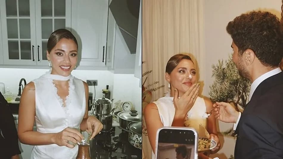 Sıla Türkoğlu ve Ata Ayyıldız aile arasında nişanlandı
