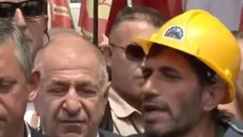 Doruk Madencilik işçileri Ankara’da ödeme için eylem yaptı
