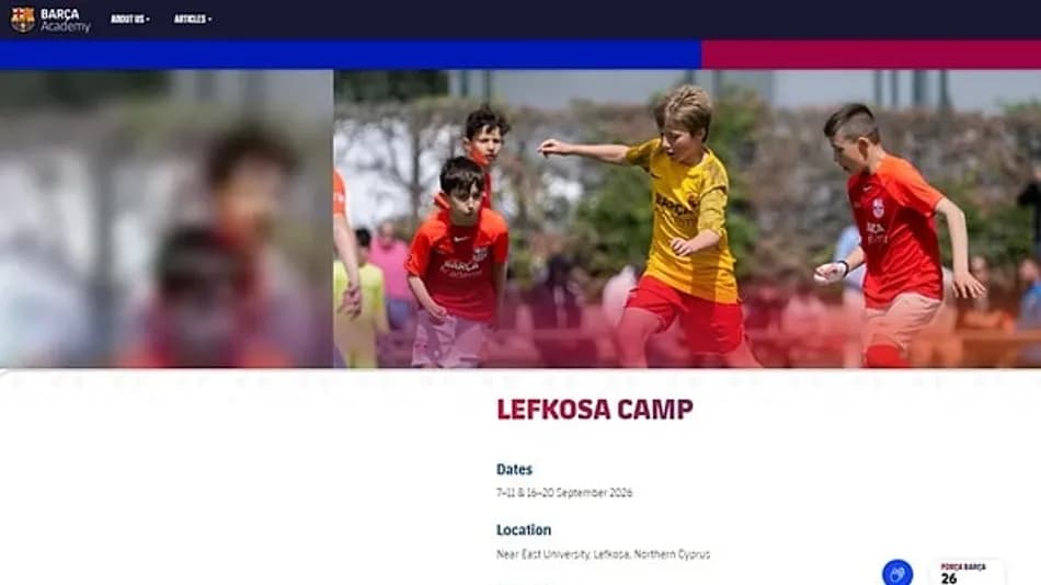 Barcelona'nın Kuzey Kıbrıs kampı UEFA'ya taşındı