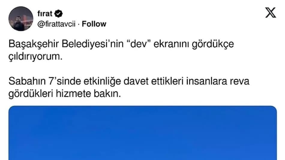 Başakşehir’de Milli Maç Ekranı Tepki Çekti