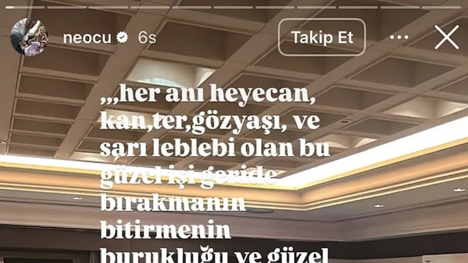 Eşref Rüya finali öncesi Necip Memilli’den veda paylaşımı