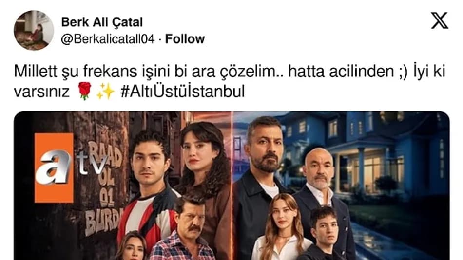Altı Üstü İstanbul’da Reyting Düşüşü: Berk Ali Çatal’dan Mesaj