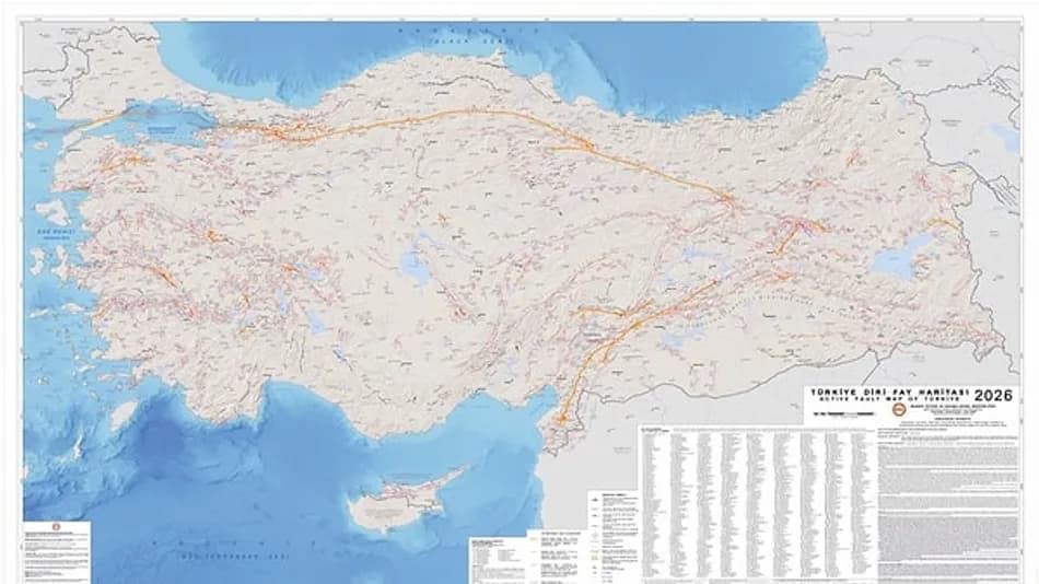 Türkiye Diri Fay Haritası Güncellendi: Fay Sayısı 700 Oldu