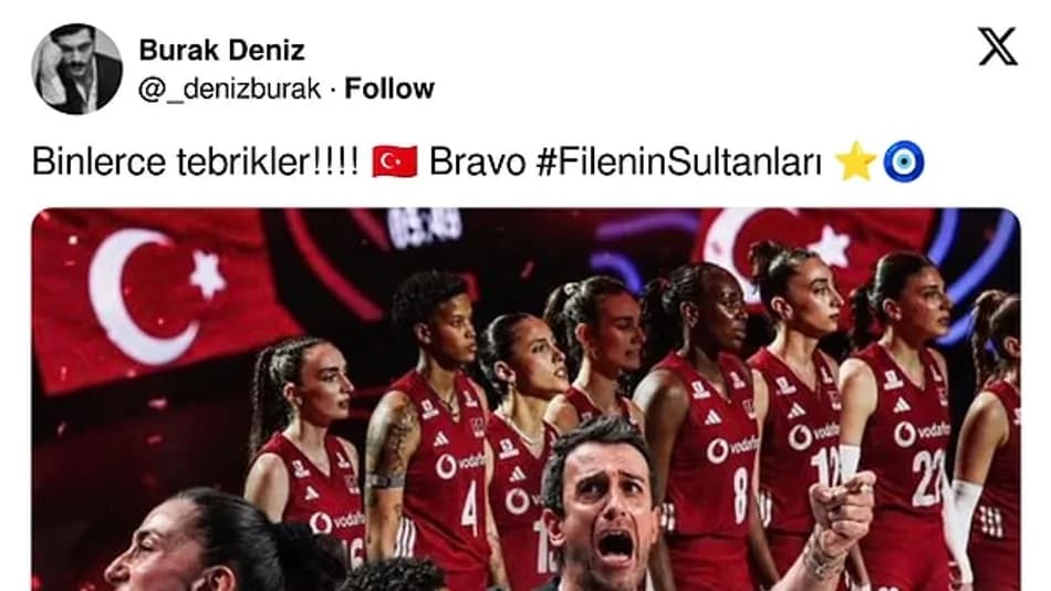 Filenin Sultanları VNL şampiyonu oldu: Ünlülerden tebrik