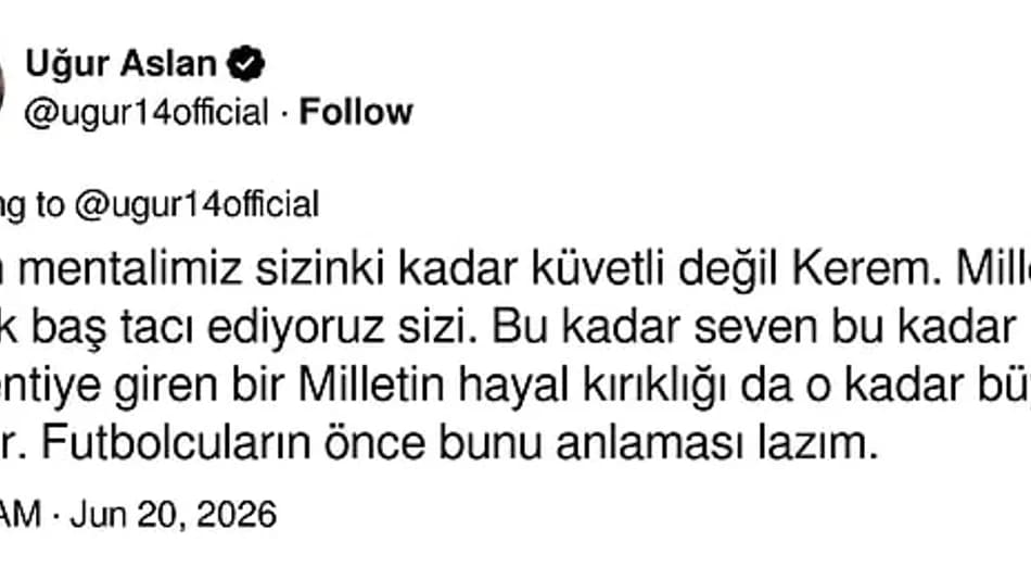Kerem Aktürkoğlu’nun tribünlere tepkisi gündem oldu