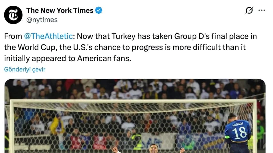 ABD basınında Türkiye'nin Dünya Kupası'na katılımı değerlendirildi