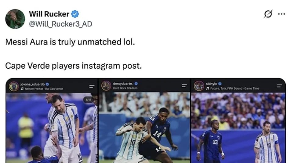 Yeşil Burun Adaları Futbolcularından Messi Paylaşımı