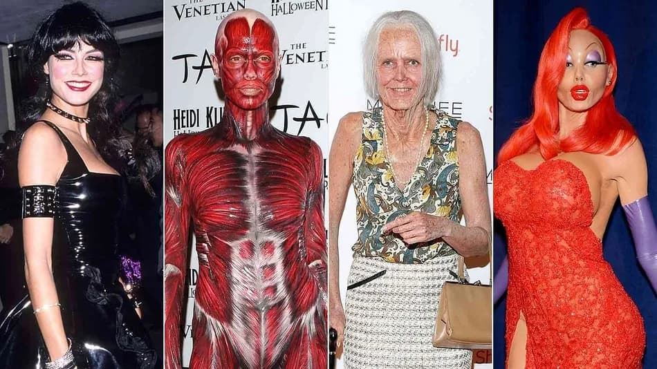Heidi Klum, Met Gala 2026'da mermer heykel görünümlü kostümüyle dikkat çekti