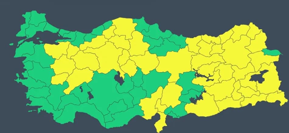 Meteoroloji 44 il için kar, sağanak ve zirai don uyarısı yaptı