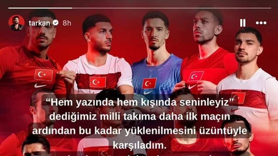 Tarkan’dan Milli Takım’a Avustralya mağlubiyeti sonrası destek