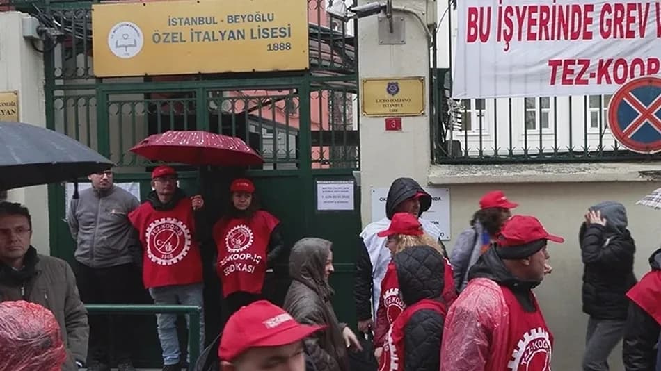 Özel İtalyan Lisesi grevinde mahkemeden MEB’in geçici atama kararına durdurma