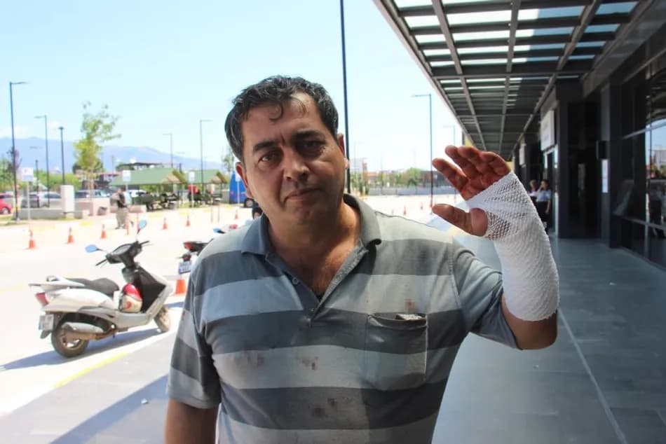 Aydın'da kurban keserken yaralanan kasap hastaneye kaldırıldı