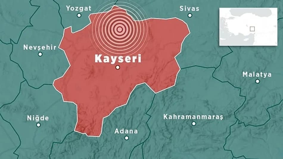 Kayseri Pınarbaşı’nda Peş Peşe 62 Deprem Kaydedildi