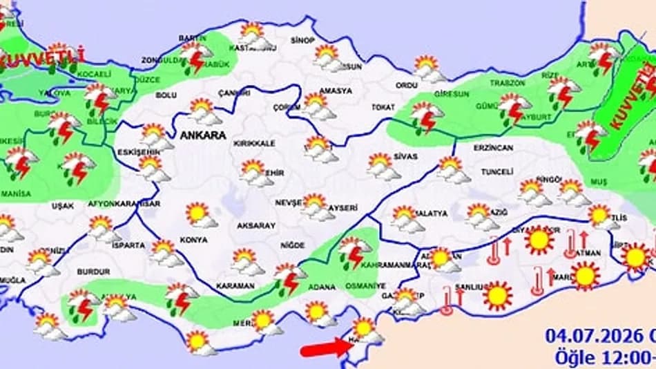 Meteoroloji uyardı: İstanbul dahil birçok ilde kuvvetli yağış