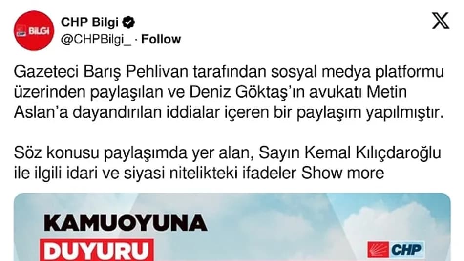 Deniz Göktaş’tan Kılıçdaroğlu Açıklaması: CHP’yi Salın Dedi mi?
