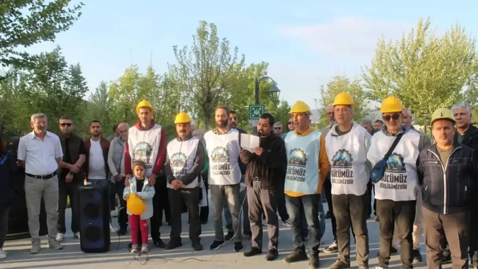 Doruk Madencilik işçilerinin açlık grevi 7. gününde