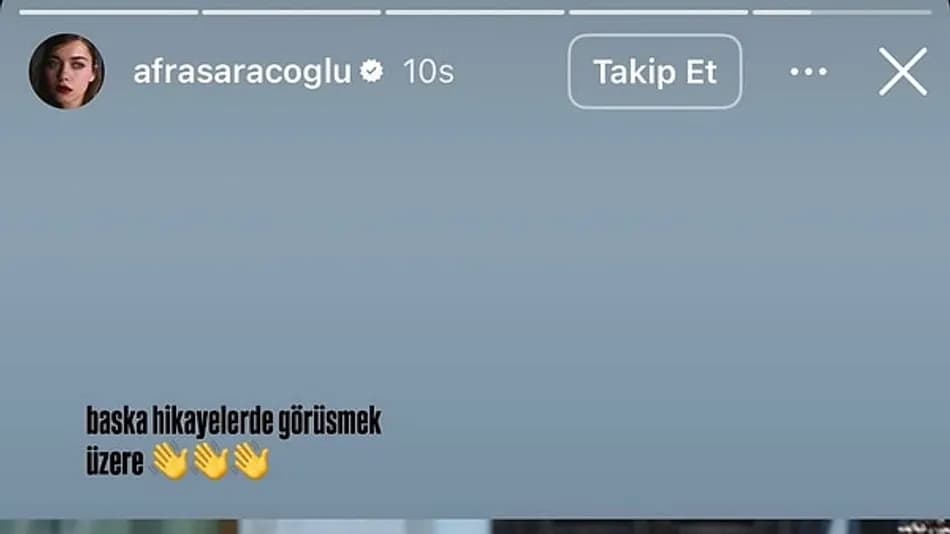 Afra Saraçoğlu A.B.İ. Dizisine Veda Etti