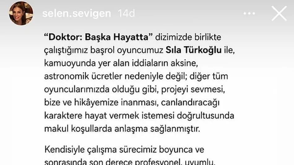 Sıla Türkoğlu’nun Kızılcık Şerbeti Ayrılığına Yeni Tepki