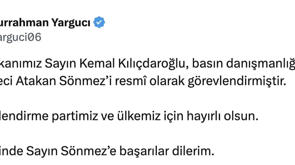 Kılıçdaroğlu’nun ilk görevlendirmesinin Atakan Sönmez için yapıldığı öne sürüldü