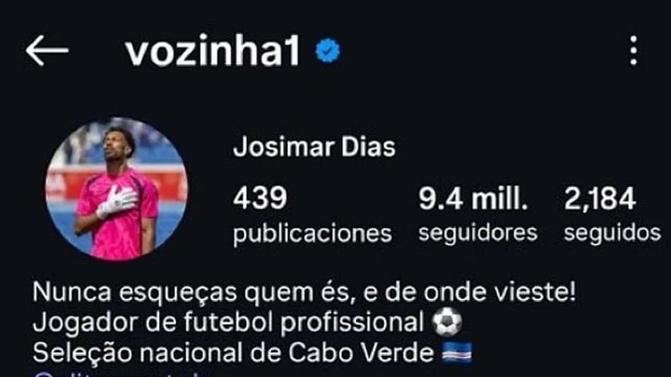 Kaleci Vozinha’nın Instagram’da 10 milyon takipçi iddiası