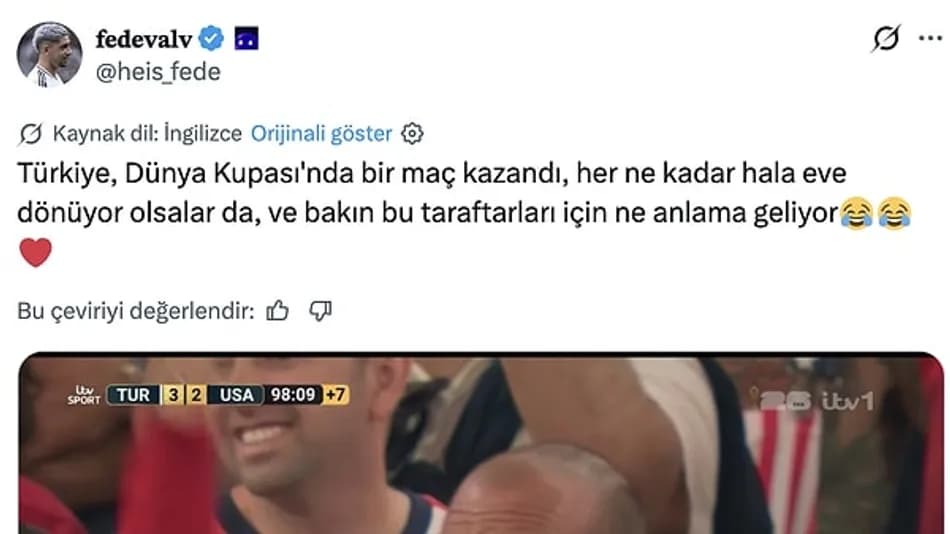 Türkiye-ABD Maçında Sevinen Türk Taraftar Viral Oldu