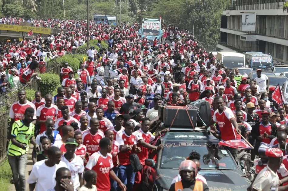 Nairobi’de Arsenal’in şampiyonluğu için büyük kutlama düzenlendi