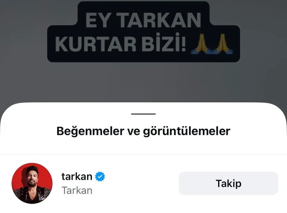 Tarkan, milli takım marşı paylaşımını beğendi