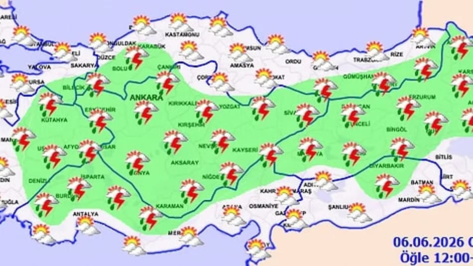Meteoroloji 32 Kent İçin Sağanak Yağış Uyarısı Yaptı