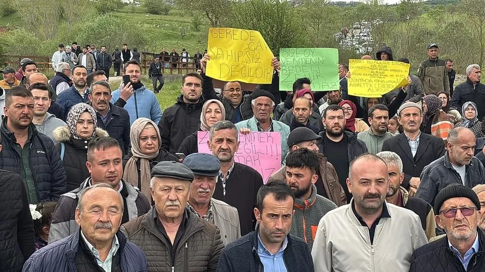 Gerede Çayı’ndaki kirliliğe köylülerden tepki