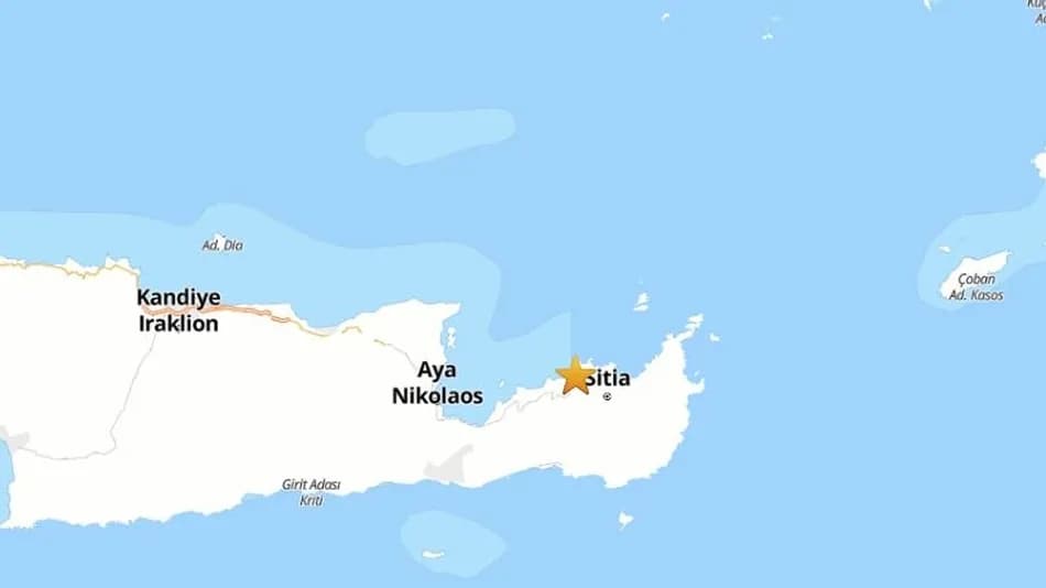 AFAD: Girit Adası merkezli 5,9 büyüklüğünde deprem meydana geldi
