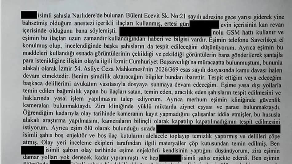 Özlem Gültekin’in Şüpheli Ölümünde Enjektör ve İlaç İddiası