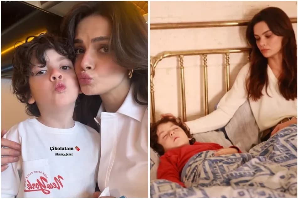 Uzak Şehir setinde Sinem Ünsal'a Anneler Günü sürprizi