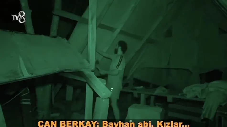 Survivor'da Bayhan eleme adayı olduktan sonra gece gürültü yaptı
