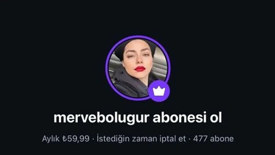 Merve Boluğur Instagram’da ücretli abonelik başlattı