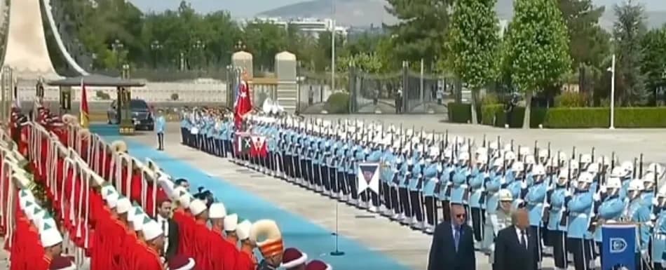 Donald Trump’a Ankara’da Yeniçerili Resmi Karşılama