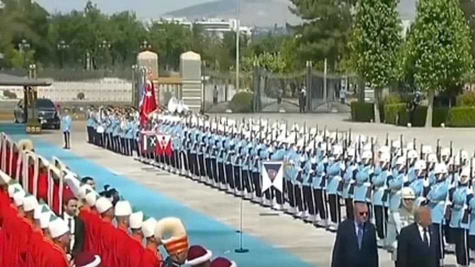 Donald Trump’a Ankara’da Yeniçerili Resmi Karşılama