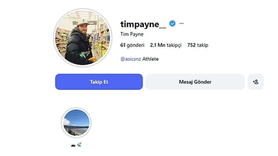 Tim Payne Dünya Kupası Öncesi 5,1 Milyon Takipçiye Ulaştı