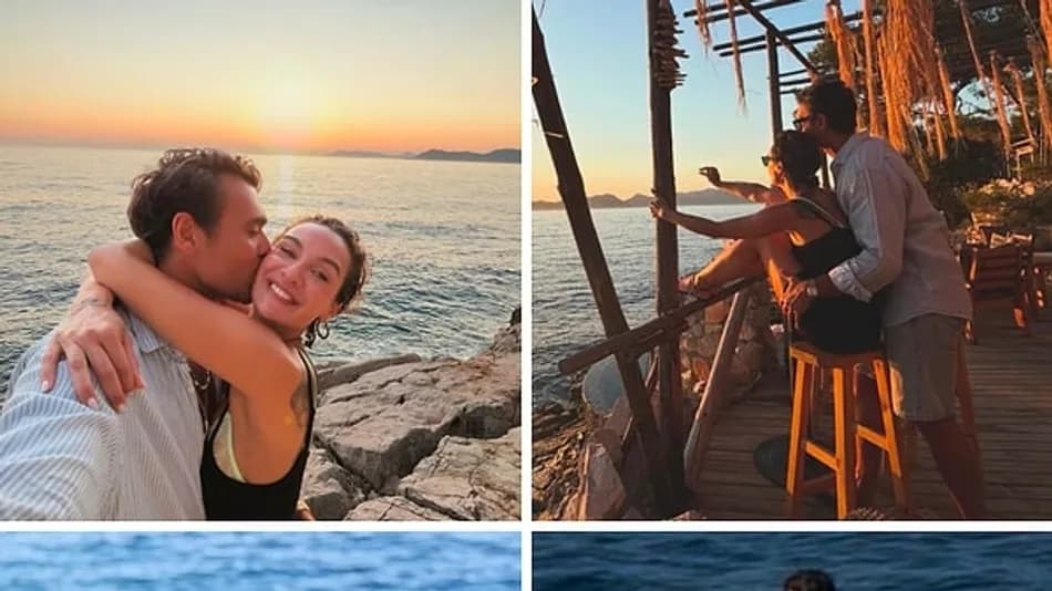 Birce Akalay ve Hakan Kurtaş’tan Faralya’da romantik tatil