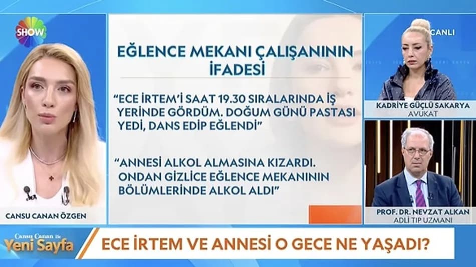 Ece İrtem’in vefatıyla ilgili mekan çalışanı iddiası
