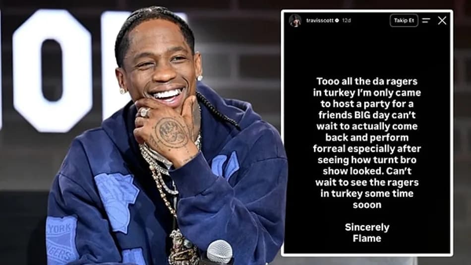 Travis Scott İstanbul’daki 18 Dakikalık Sahne İçin Açıklama Yaptı