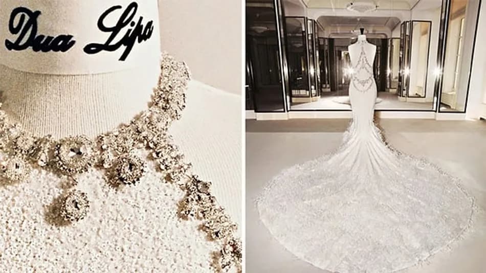 Dua Lipa’nın Chanel Gelinliği: 480 Bin Boncuk Detayı